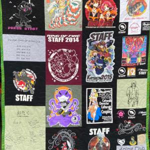 Anime tshirt quilt